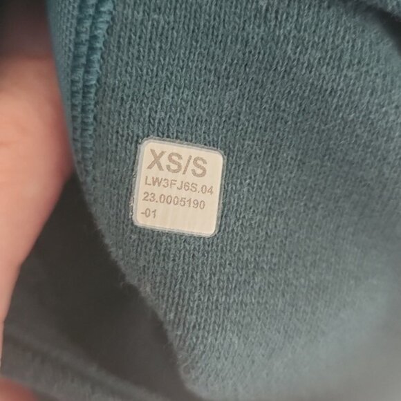 COPY - Lululemon x Peloton Scuba Oversized Funnel-Neck Half Zip Storm Teal XS/S - Picture 5 of 8